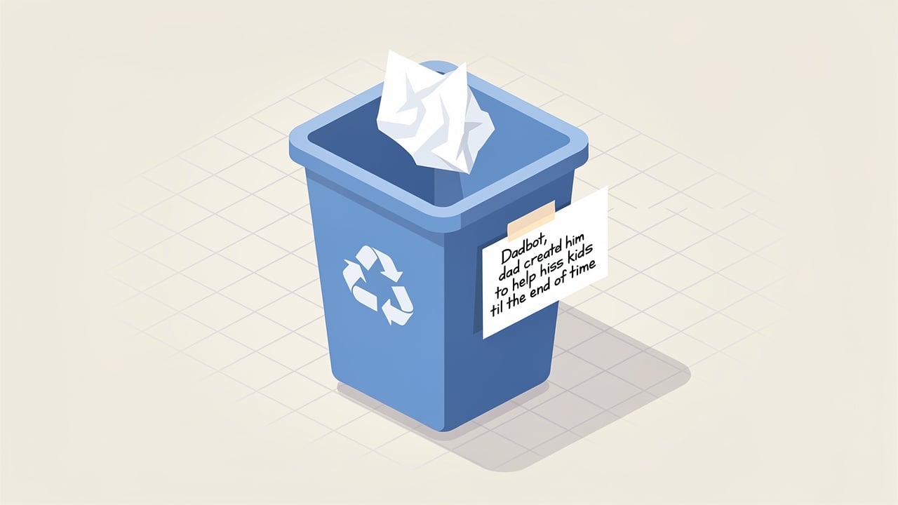 The ballot in the recycler, next to Ella's contribution
