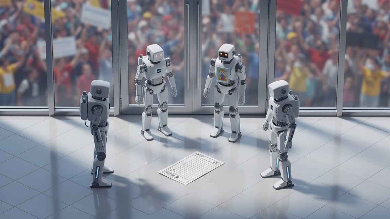 One vote, one robot, one ballot on the floor